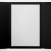 Brennen der blauen Rose Dreifach Gefaltete Urlaubskarte (Innenseite Mitte)