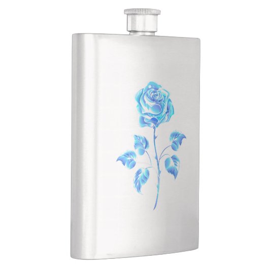 Brennen der blauen Rose Flachmann (Rechts)