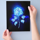 Brennen der blauen Rose Flyer (Hand)