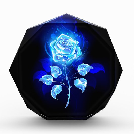 Brennen der blauen Rose Fotoblock (Vorderseite)