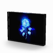 Brennen der blauen Rose Fotoblock (Rechts)