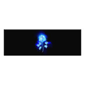 Brennen der blauen Rose Fotodruck (Vorne)