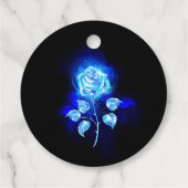 Brennen der blauen Rose Geschenkanhänger (Rückseite)