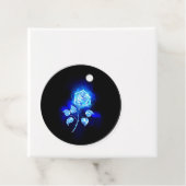 Brennen der blauen Rose Geschenkanhänger (Beispiel)