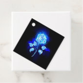 Brennen der blauen Rose Geschenkanhänger (Beispiel)