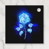 Brennen der blauen Rose Geschenkanhänger (Rückseite)