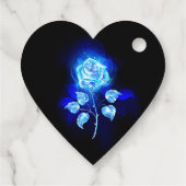 Brennen der blauen Rose Geschenkanhänger (Rückseite)