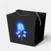 Brennen der blauen Rose Geschenkschachtel (Rückseite)