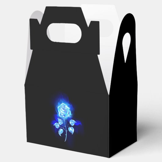 Brennen der blauen Rose Geschenkschachtel (Geöffnet)