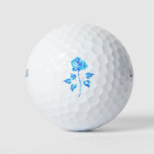 Brennen der blauen Rose Golfball (Vorderseite)