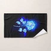 Brennen der blauen Rose Handtuch (Handtuch)