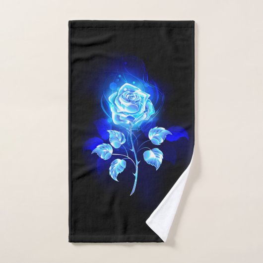 Brennen der blauen Rose Handtuch (Handtuch)