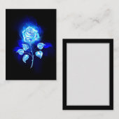 Brennen der blauen Rose Hinweiskarte (Vorne/Hinten)