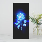 Brennen der blauen Rose Hinweiskarte (Stehend Vorderseite)