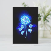 Brennen der blauen Rose Hinweiskarte (Stehend Vorderseite)