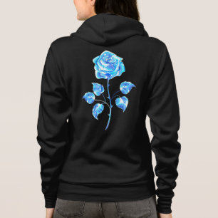 Brennen der blauen Rose Hoodie