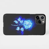 Brennen der blauen Rose iPhone Hülle (Rückseite (Horizontal))
