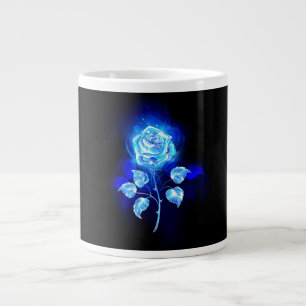 Brennen der blauen Rose Jumbo-Tasse