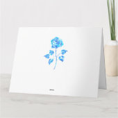 Brennen der blauen Rose Karte (Rückseite)