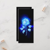 Brennen der blauen Rose Karte (Vorderseite/Rückseite Beispiel)