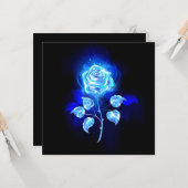 Brennen der blauen Rose Karte (Vorderseite/Rückseite Beispiel)