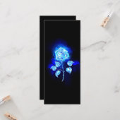 Brennen der blauen Rose Karte (Vorderseite/Rückseite Beispiel)