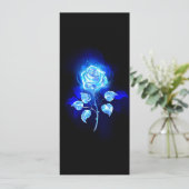 Brennen der blauen Rose Karte (Stehend Vorderseite)