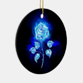 Brennen der blauen Rose Keramik Ornament (Rechts)