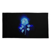 Brennen der blauen Rose Kissenbezug (Rückseite)