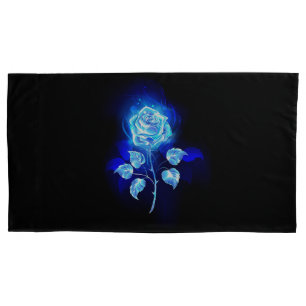 Brennen der blauen Rose Kissenbezug