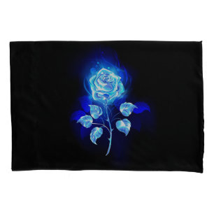 Brennen der blauen Rose Kissenbezug