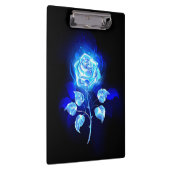 Brennen der blauen Rose Klemmbrett (Rechts)