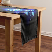 Brennen der blauen Rose Kurzer Tischläufer (Beispiel)