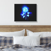 Brennen der blauen Rose Leinwanddruck (Insitu (Schlafzimmer))