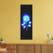 Brennen der blauen Rose Leinwanddruck (Insitu (Wohnzimmer))
