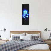 Brennen der blauen Rose Leinwanddruck (Insitu (Schlafzimmer))