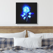Brennen der blauen Rose Leinwanddruck (Insitu (Schlafzimmer))