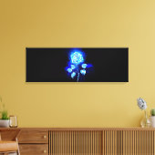 Brennen der blauen Rose Leinwanddruck (Insitu (Wohnzimmer))