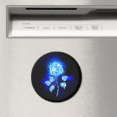 Brennen der blauen Rose Magnet (In Situ (Geschirrspüler))
