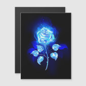 Brennen der blauen Rose Magneteinladung (Vorne/Hinten)