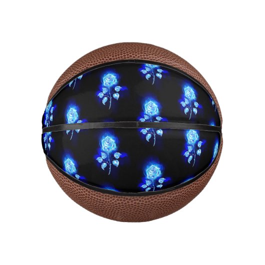 Brennen der blauen Rose Mini Basketball (Vorderseite)