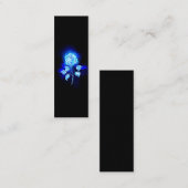 Brennen der blauen Rose Mini Visitenkarte (Vorne/Hinten)