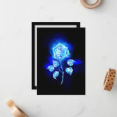 Brennen der blauen Rose Mitteilungskarte (Vorderseite/Rückseite Beispiel)