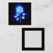 Brennen der blauen Rose Mitteilungskarte (Vorne/Hinten)