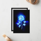 Brennen der blauen Rose Mitteilungskarte (Vorderseite/Rückseite Beispiel)