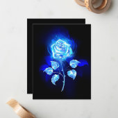 Brennen der blauen Rose Mitteilungskarte (Vorderseite/Rückseite Beispiel)