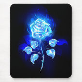 Brennen der blauen Rose Mousepad (Vorne)