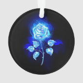 Brennen der blauen Rose Ornament (Rückseite)