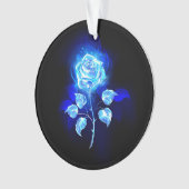 Brennen der blauen Rose Ornament (Vorderseite)