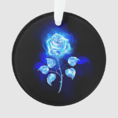 Brennen der blauen Rose Ornament (Vorderseite)